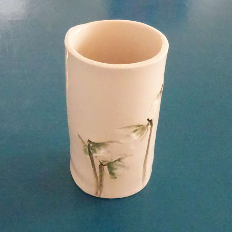 Medium Vase with Snowdrops
